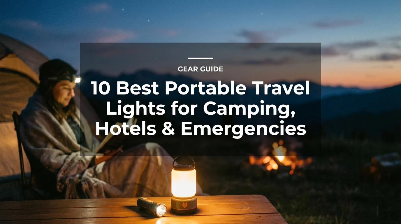 10 Best Portable Travel Lights for Camping, Hotels & Emergencies