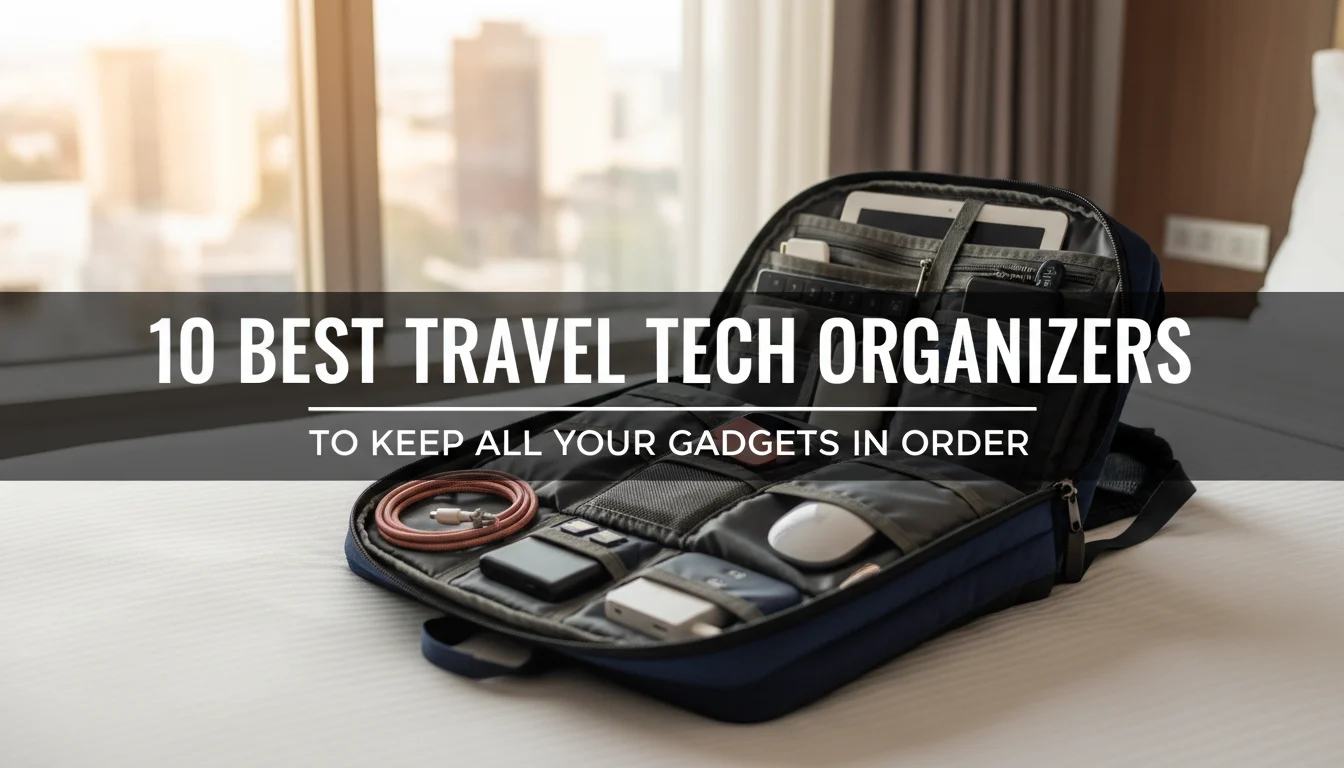10 Best Travel Tech Organizers to Keep All Your Gadgets in Order