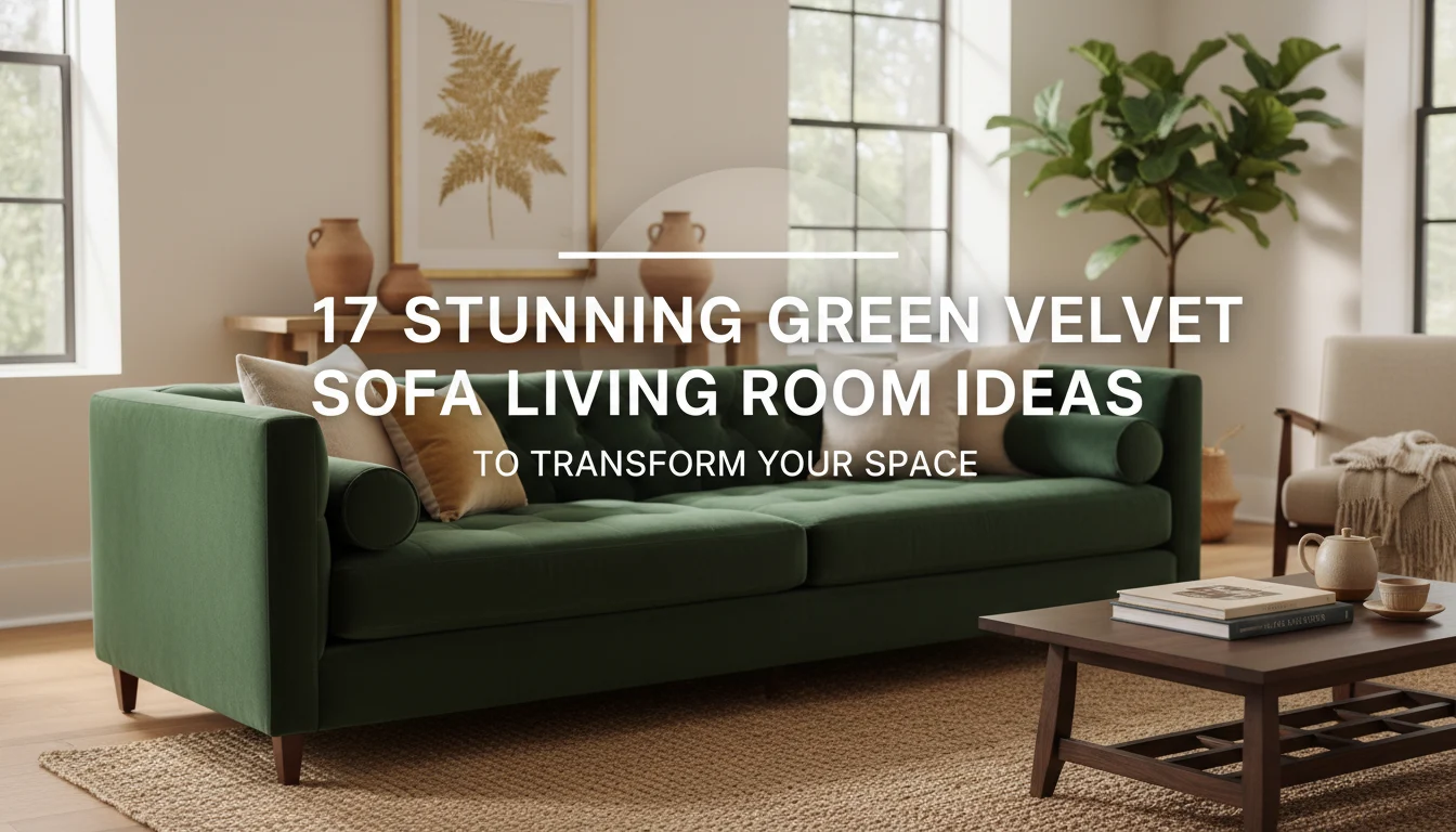 17 Stunning Green Velvet Sofa Living Room Ideas to Transform Your Space