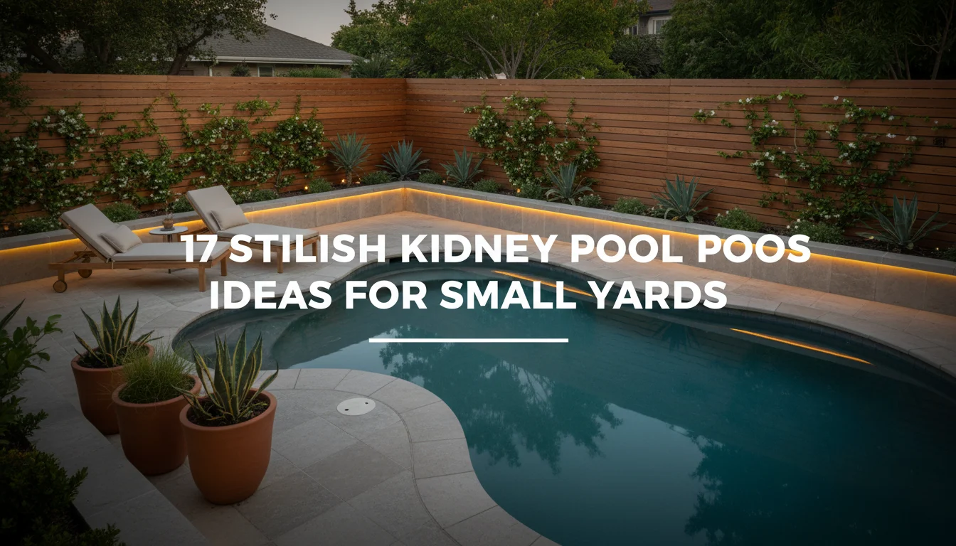 17 Stylish Kidney Pool Ideas for Small Yards
