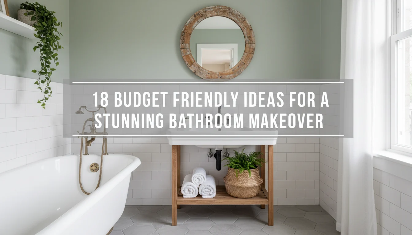 18 Budget Friendly Ideas for a Stunning Bathroom Makeover