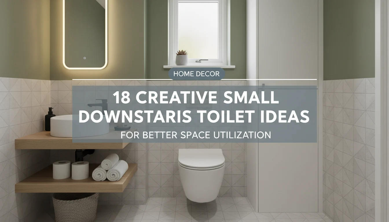 18 Creative Small Downstairs Toilet Ideas for Better Space Utilization