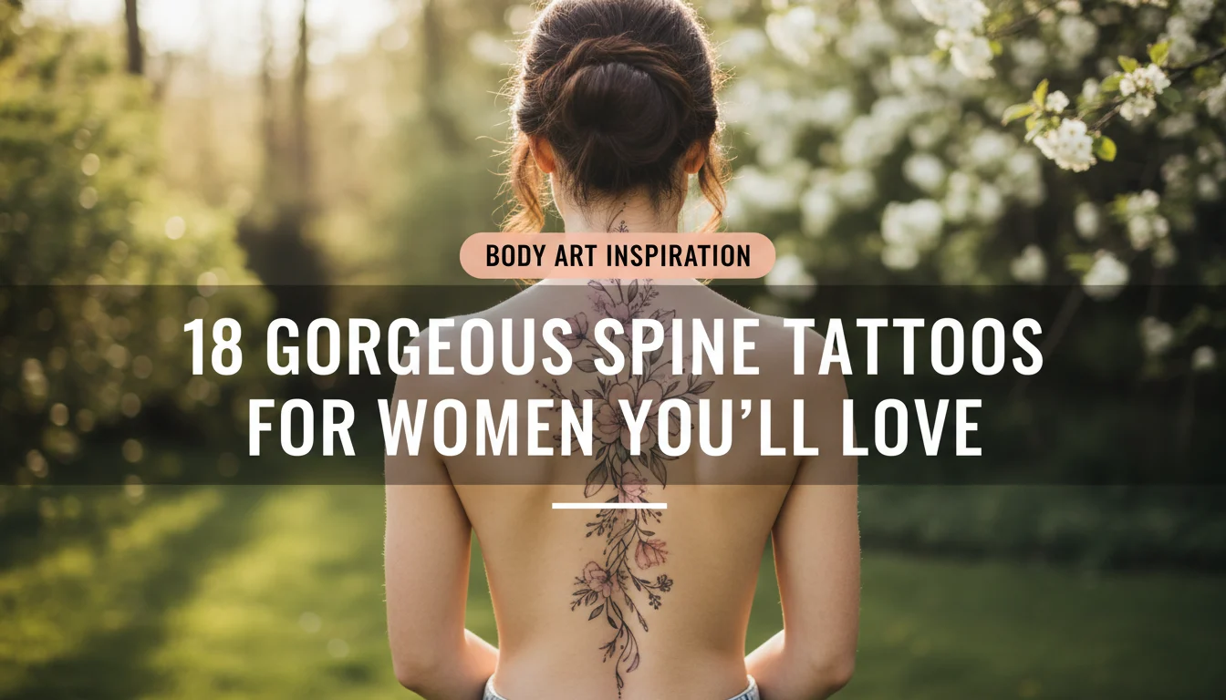 18 Gorgeous Spine Tattoos for Women You'll Love