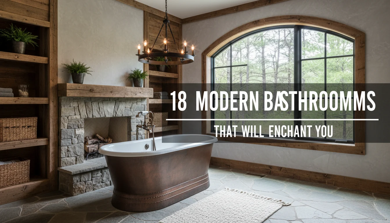 18 Modern Rustic Bathrooms That Will Enchant You