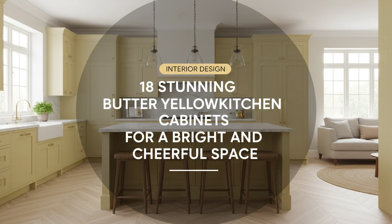 18 Stunning Butter Yellow Kitchen Cabinets for a Bright and Cheerful Space