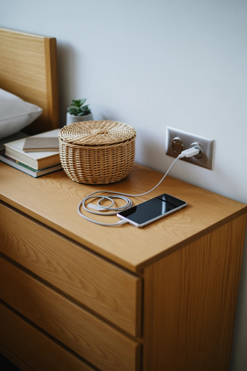 Hide Technology and Cords for a Serene Space