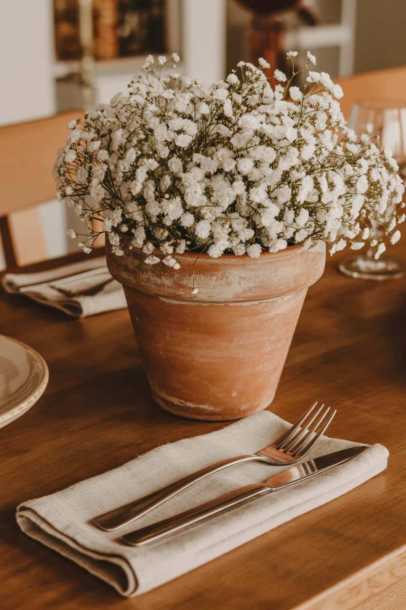 Earthy Simplicity in a Terracotta Pot