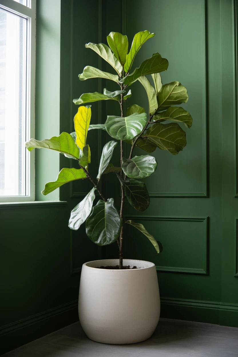 Create Contrast with a Tall, Sculptural Houseplant