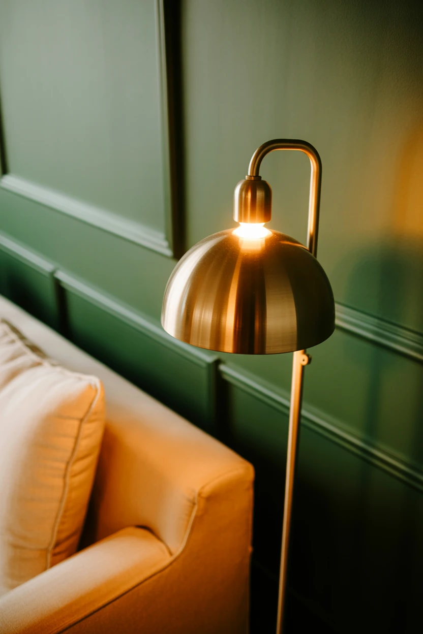 Illuminate with Brushed Brass or Gold Metallic Accents