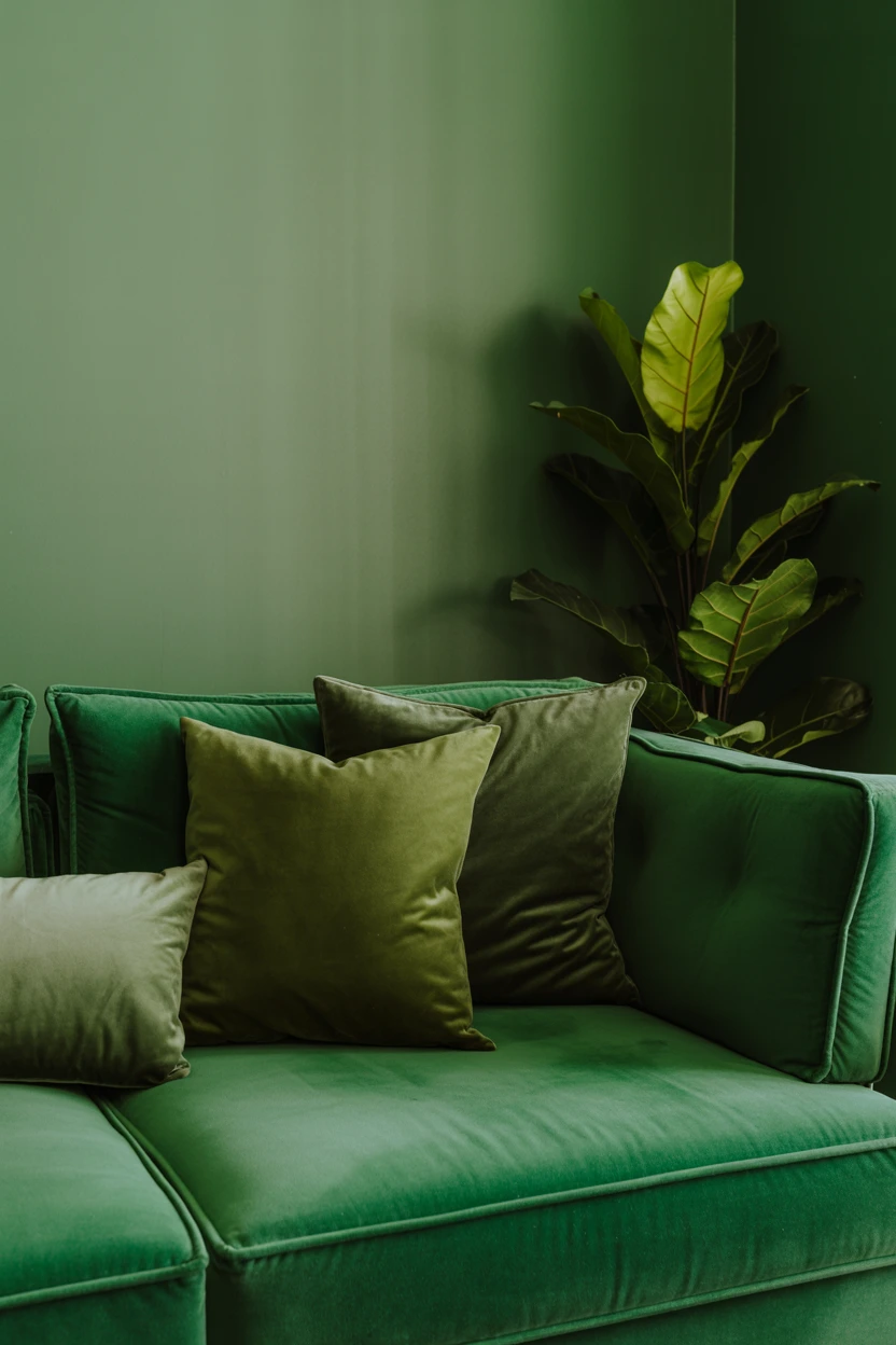 Layer Different Shades of Green for a Monochromatic Look