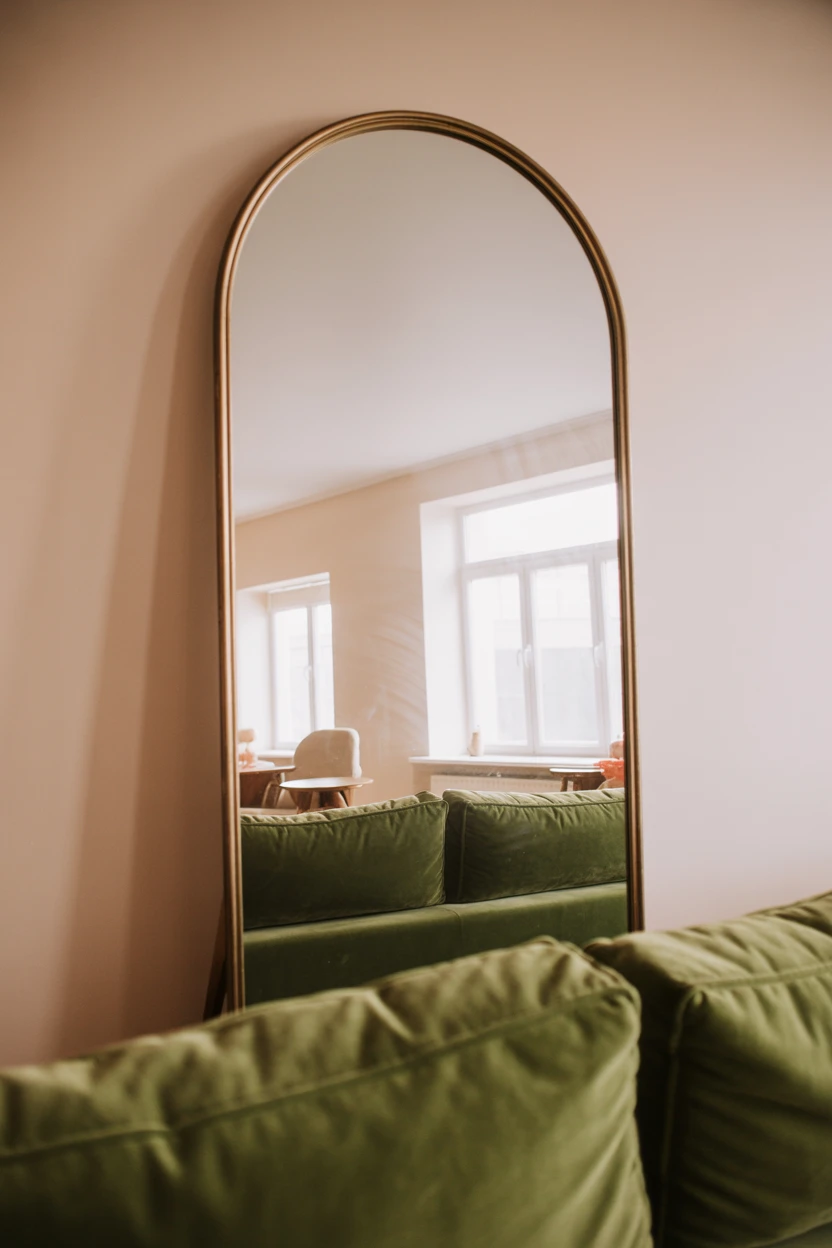 Reflect Light With an Oversized Arched Mirror