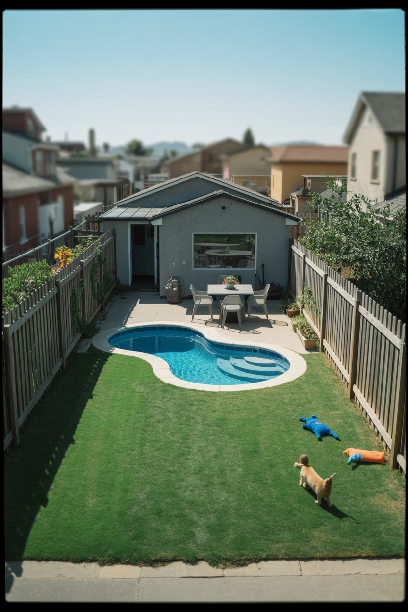 Tuck it into a Corner to Maximize Lawn Space