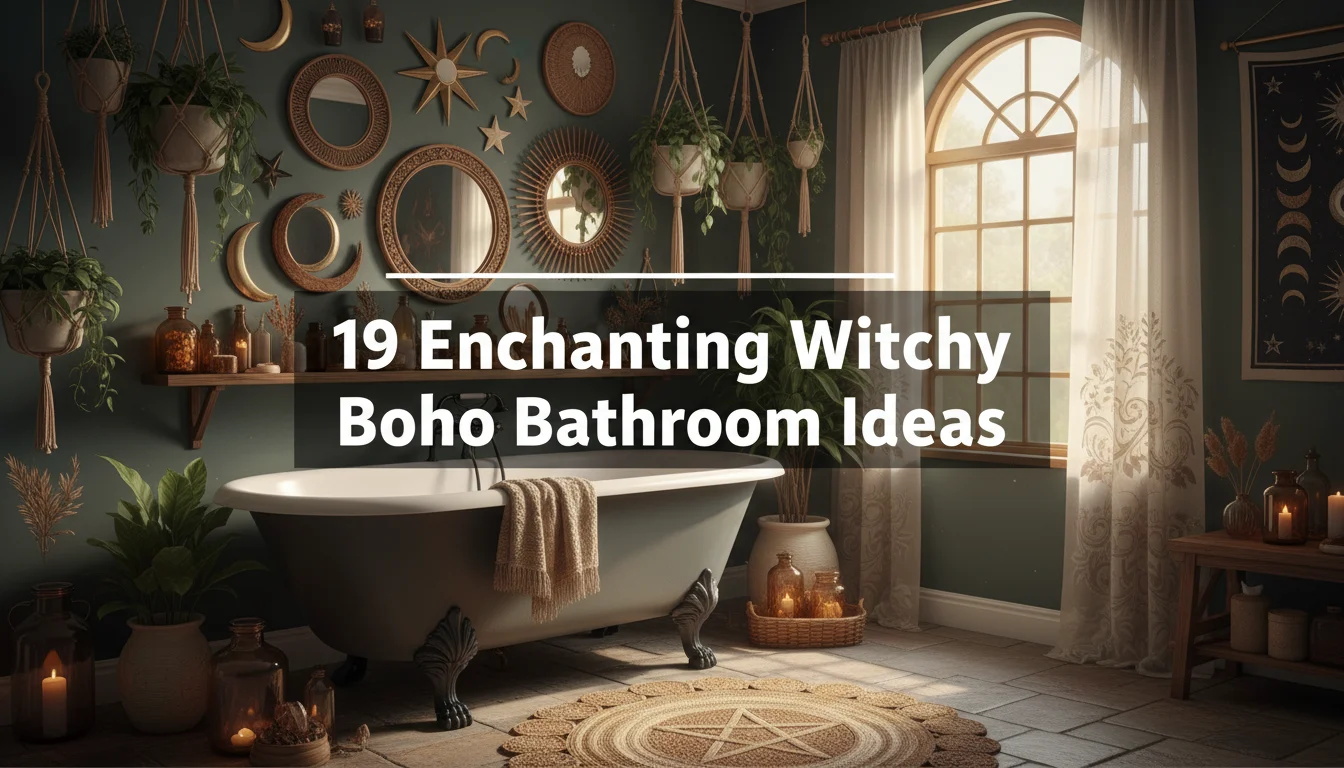 19 Enchanting Witchy Boho Bathroom Ideas