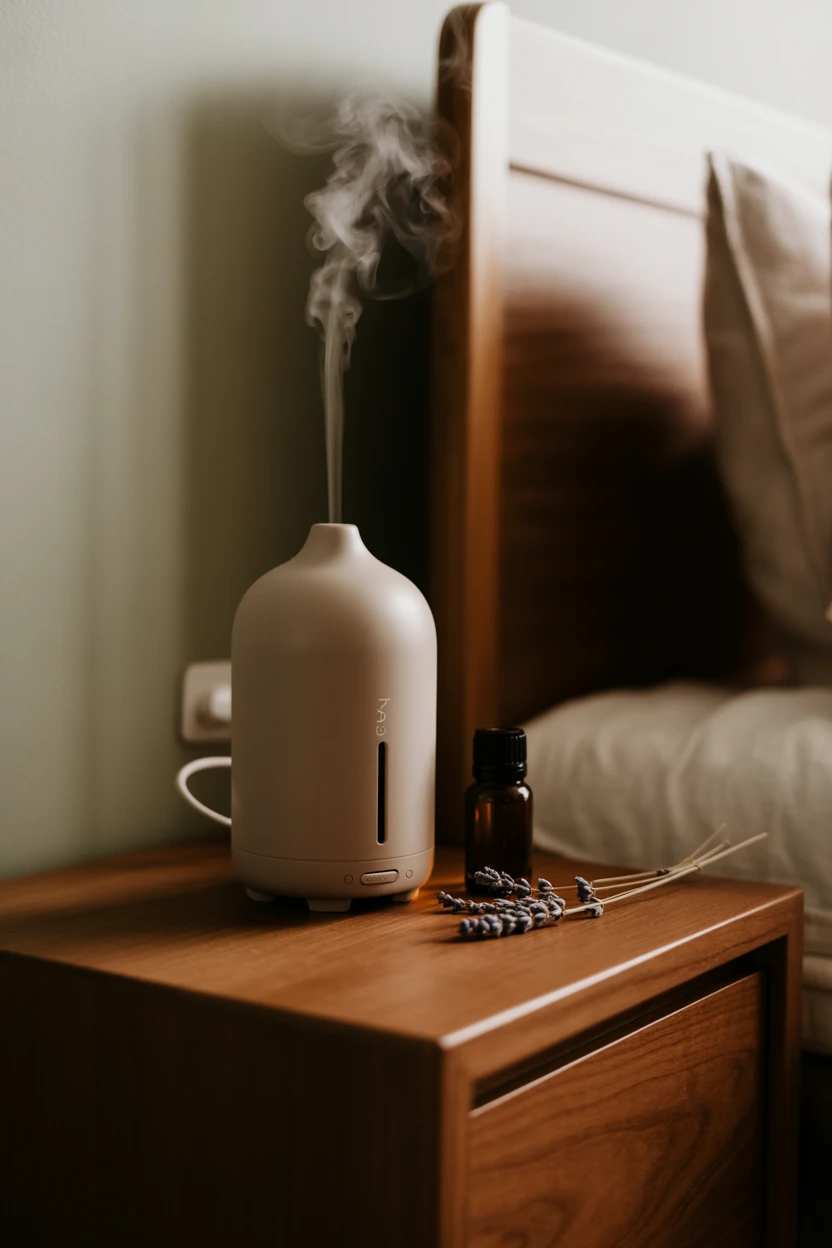 Use an Essential Oil Diffuser with a Romantic Scent