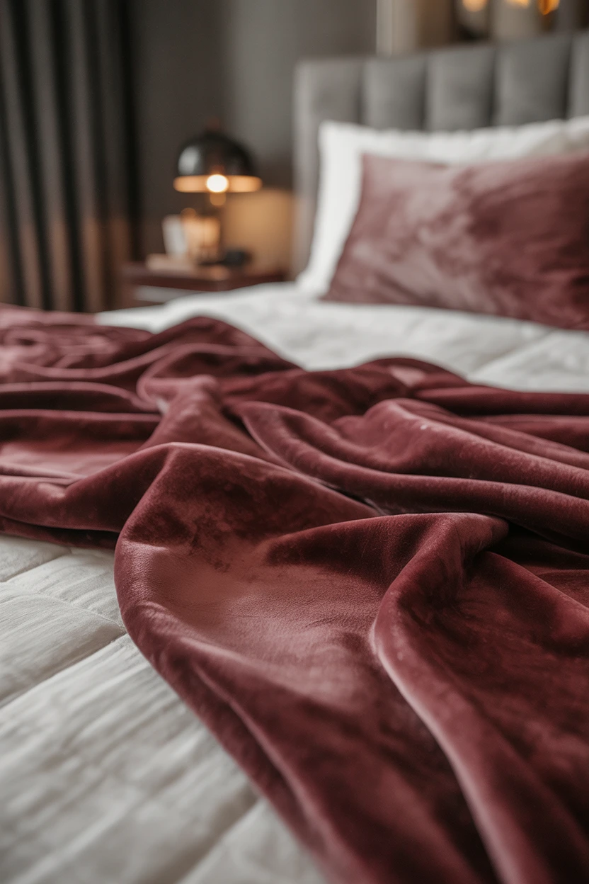 Introduce a Single, Luxurious Velvet Throw Blanket