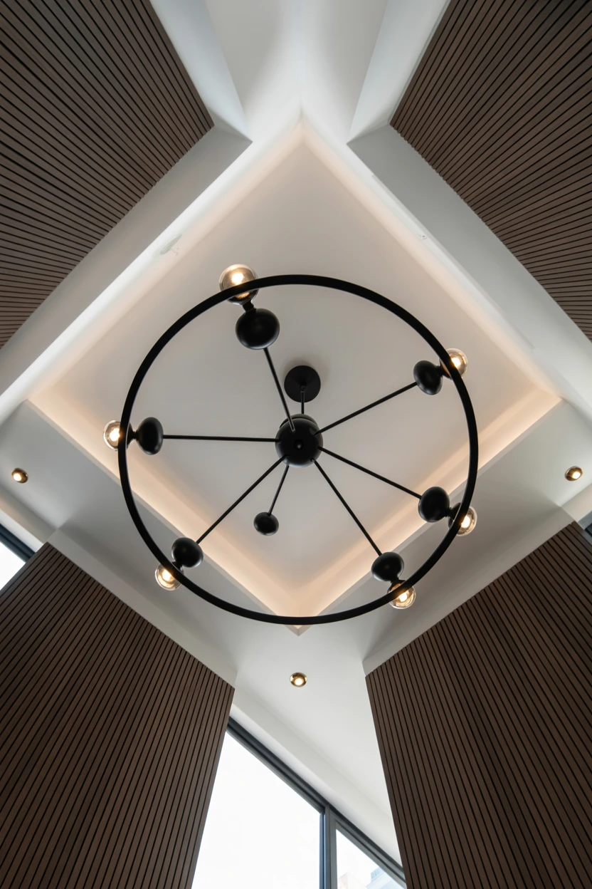 A Statement Black Chandelier