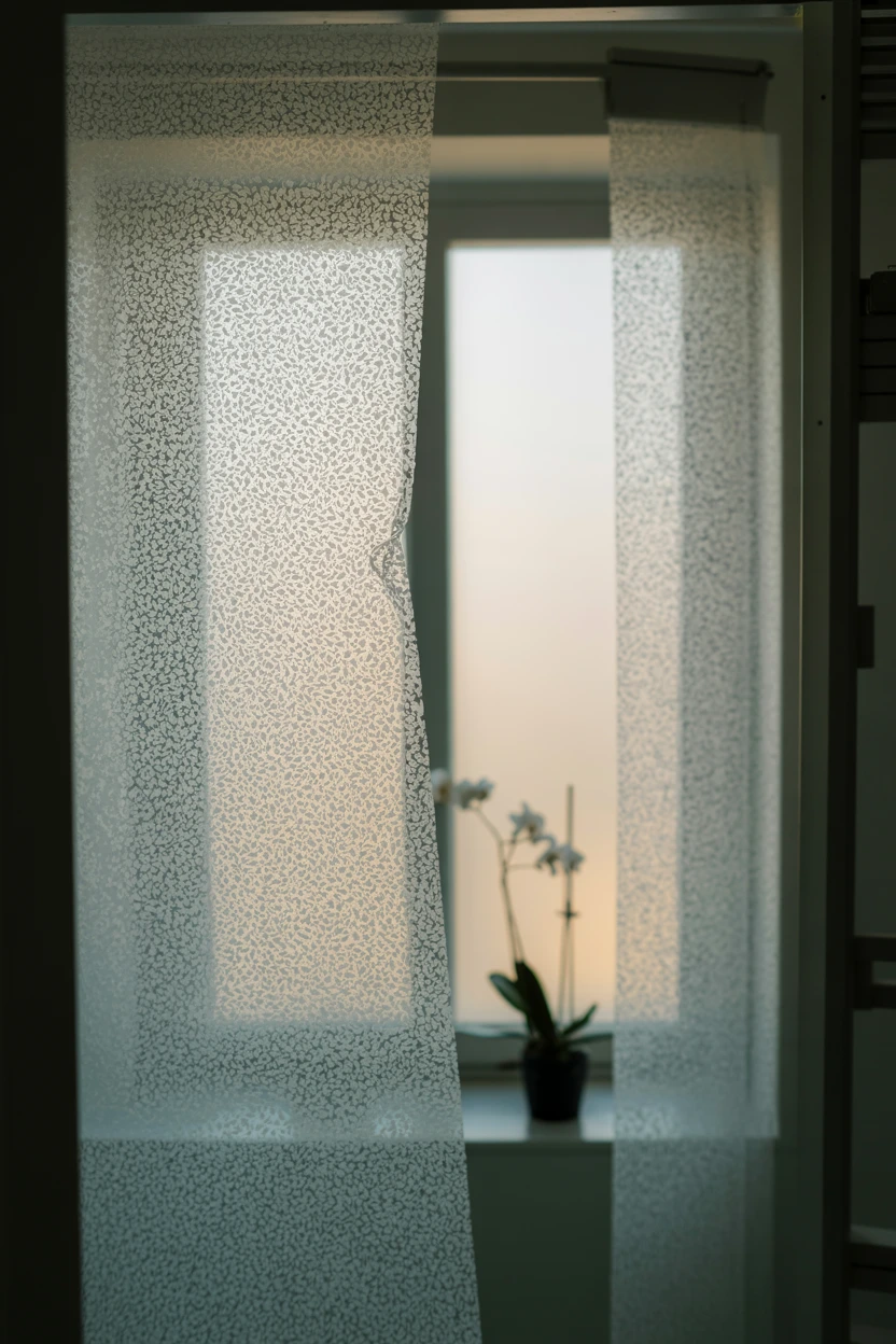 Apply Frosted Window Film for Privacy and Soft Light