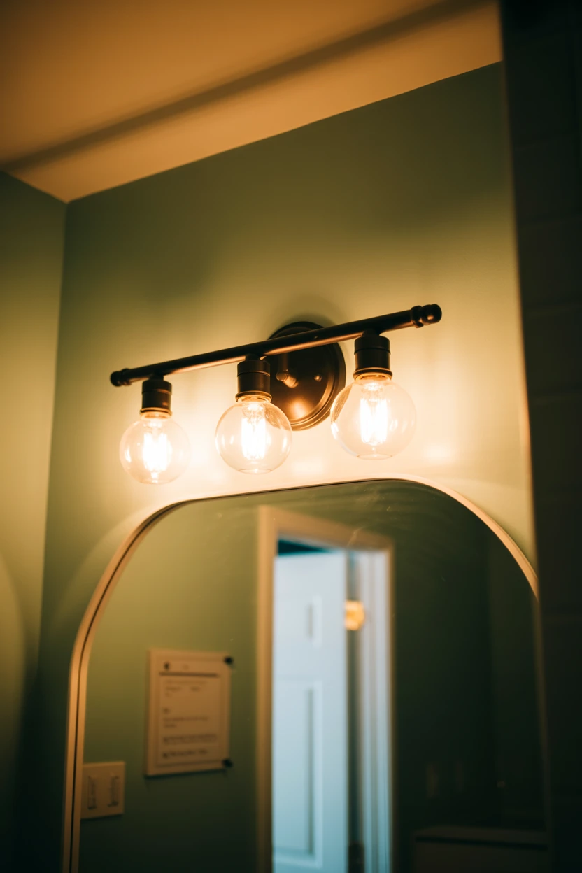 Replace the Dated Light Fixture with a Stylish Sconce