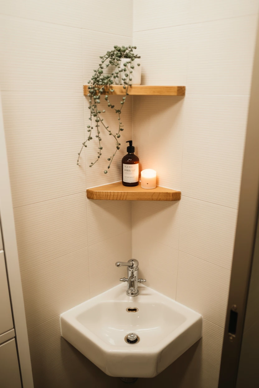 Utilize an Awkward Corner with a Compact Corner Sink
