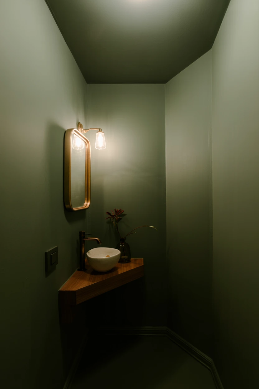 Paint the Walls and Ceiling a Dark, Moody Color