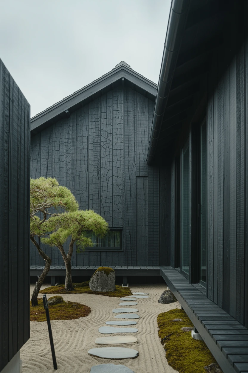 Japanese-Inspired Design with Shou Sugi Ban Wood