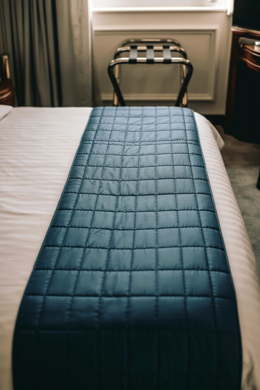 Use a Bed Scarf or Runner