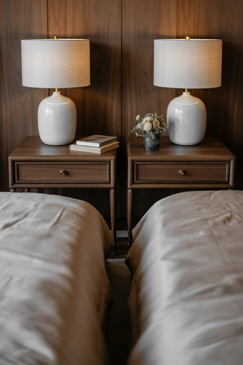 Create Symmetry with Bedside Tables