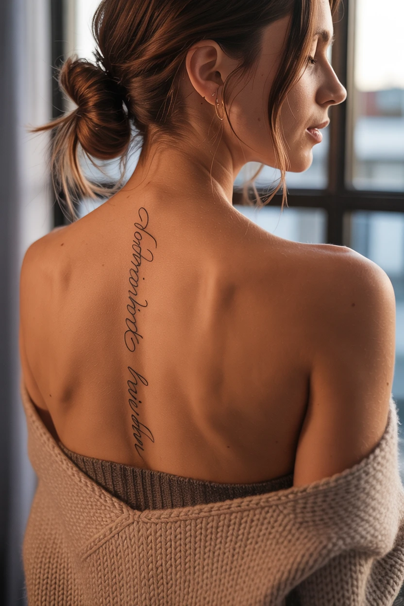 Delicate Single-Needle Script