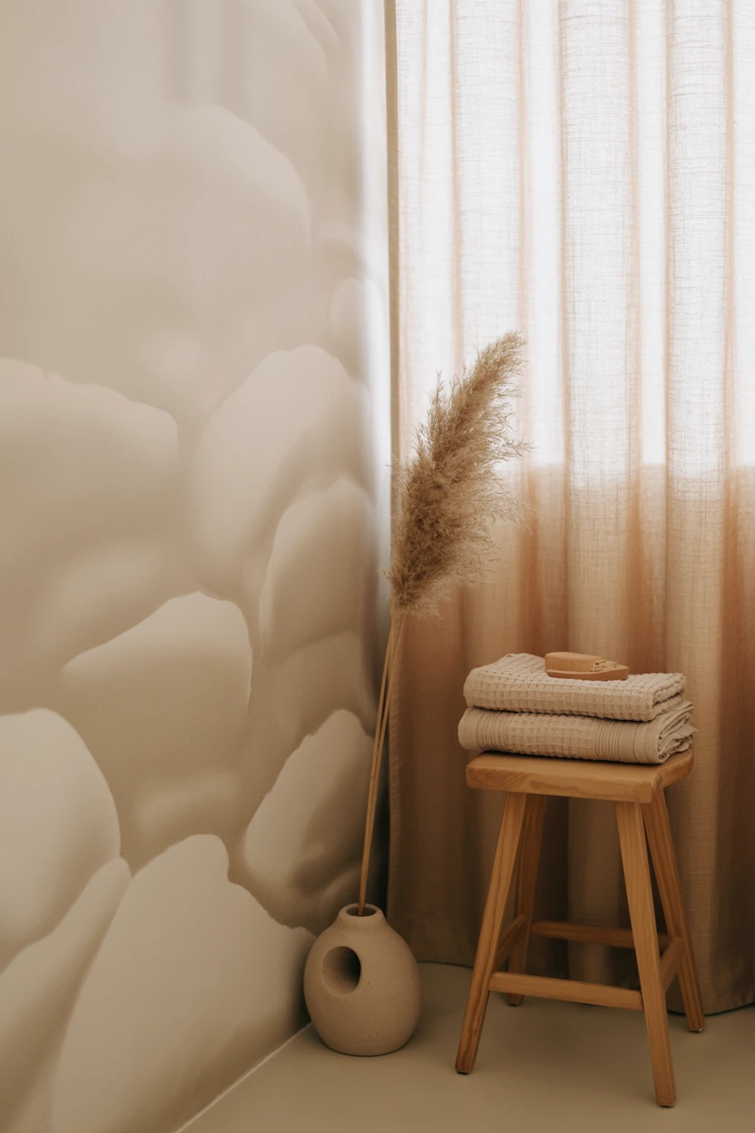 Soft Limewash Walls in a Warm Greige Tone