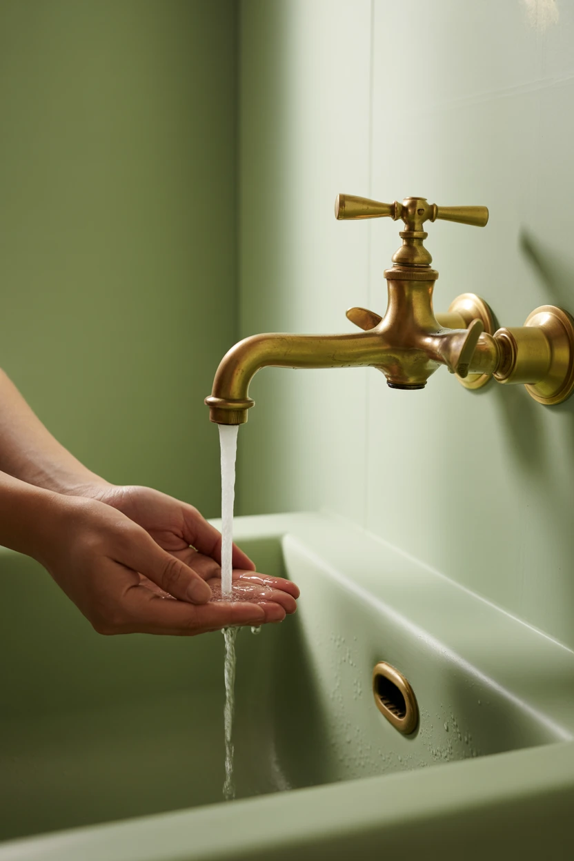 Unlacquered Brass Fixtures That Develop a Natural Patina