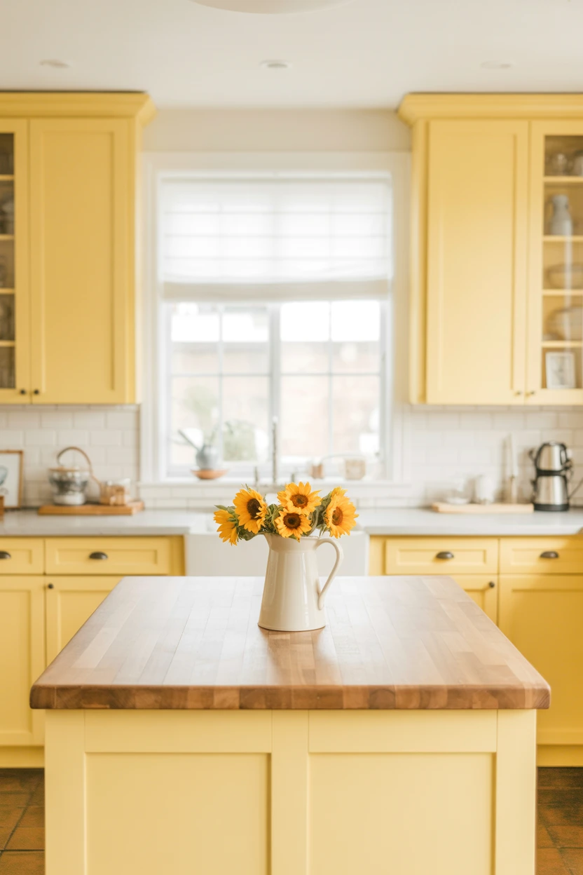 Embrace a Modern Farmhouse Vibe with a Butcher Block Island