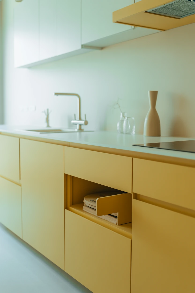 Achieve a Minimalist Look with Flat-Front Cabinets and No Hardware