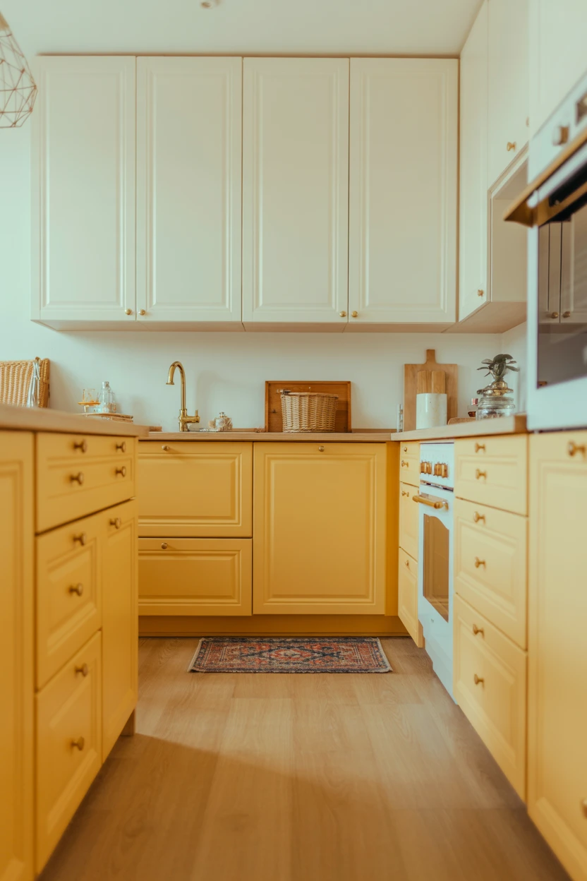 Go Two-Tone with Yellow Lowers and Creamy White Uppers