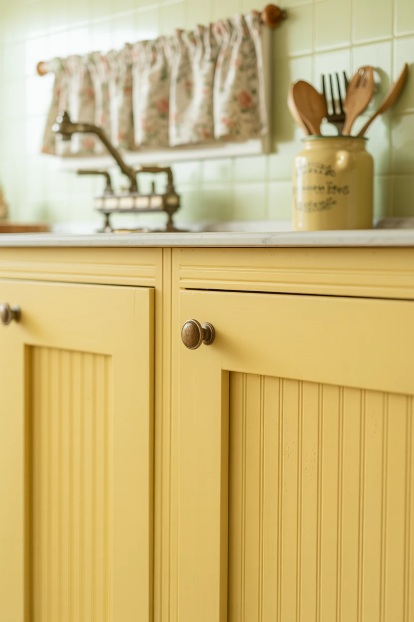 Evoke English Cottage Charm with Beaded Cabinet Fronts