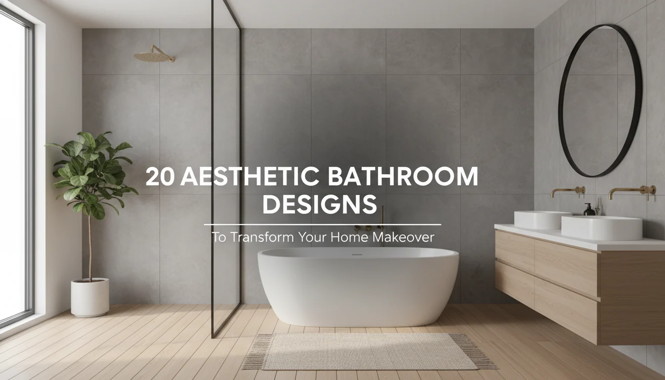 20 Aesthetic Bathroom Designs to Transform Your Home Makeover