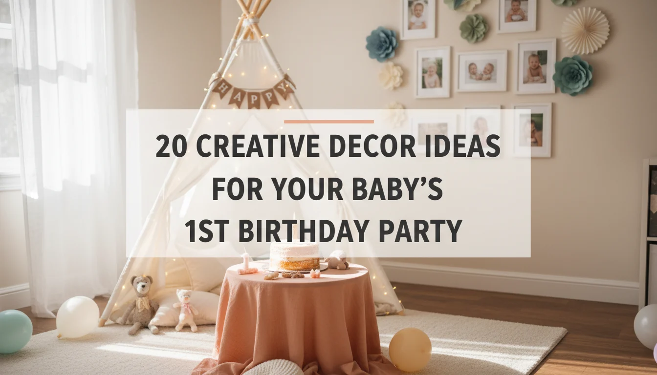20 Creative Decor Ideas for Your Baby’s 1st Birthday Party