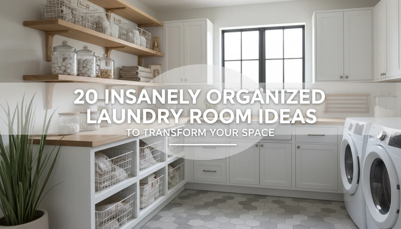 20 Insanely Organized Laundry Room Ideas to Transform Your Space