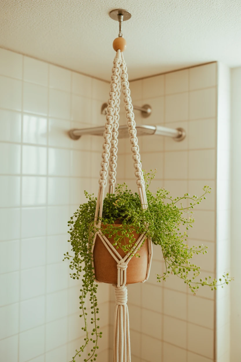 Hang a Living Plant in a Macrame Planter