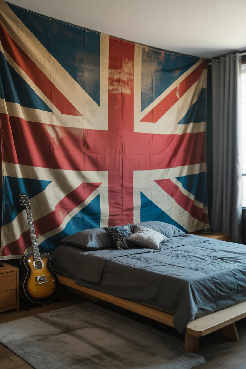 A Distressed Union Jack Flag