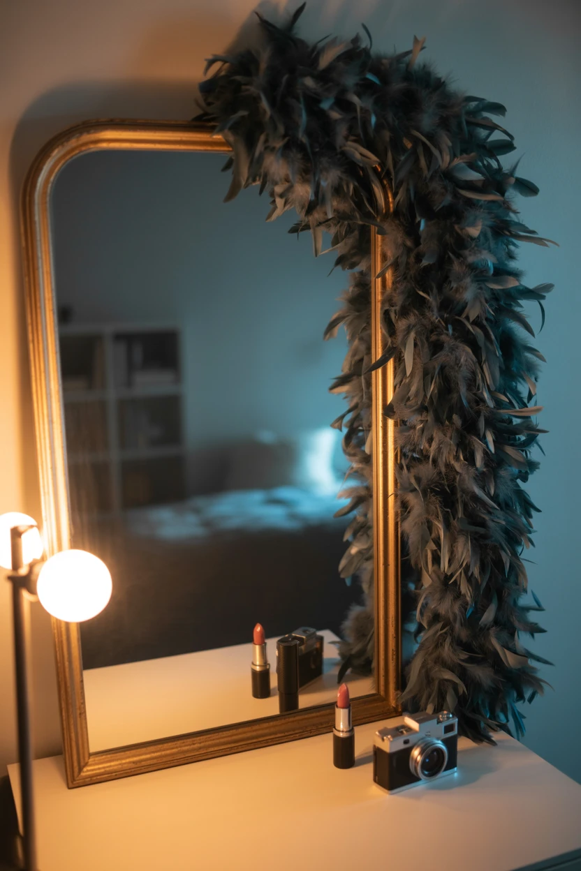 A Feather Boa as Decor