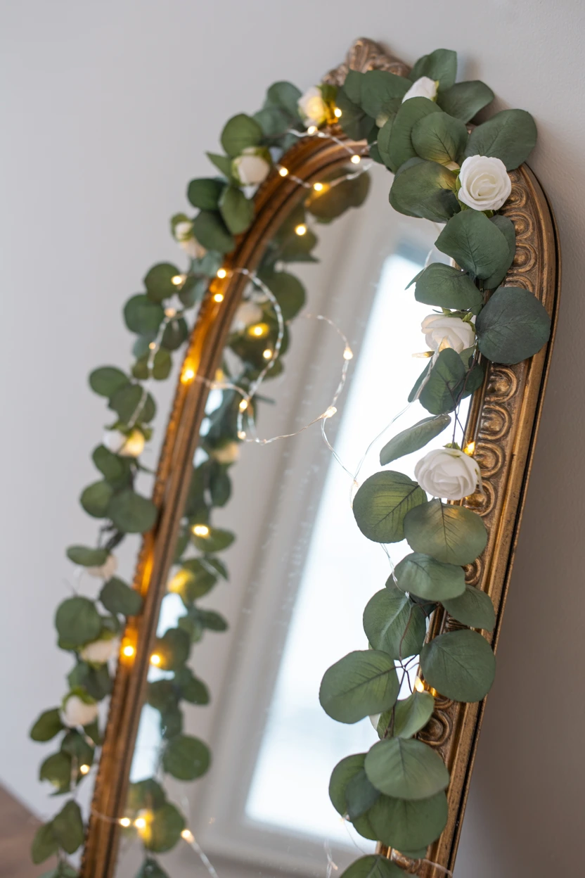 Incorporate Lighted Floral Garlands