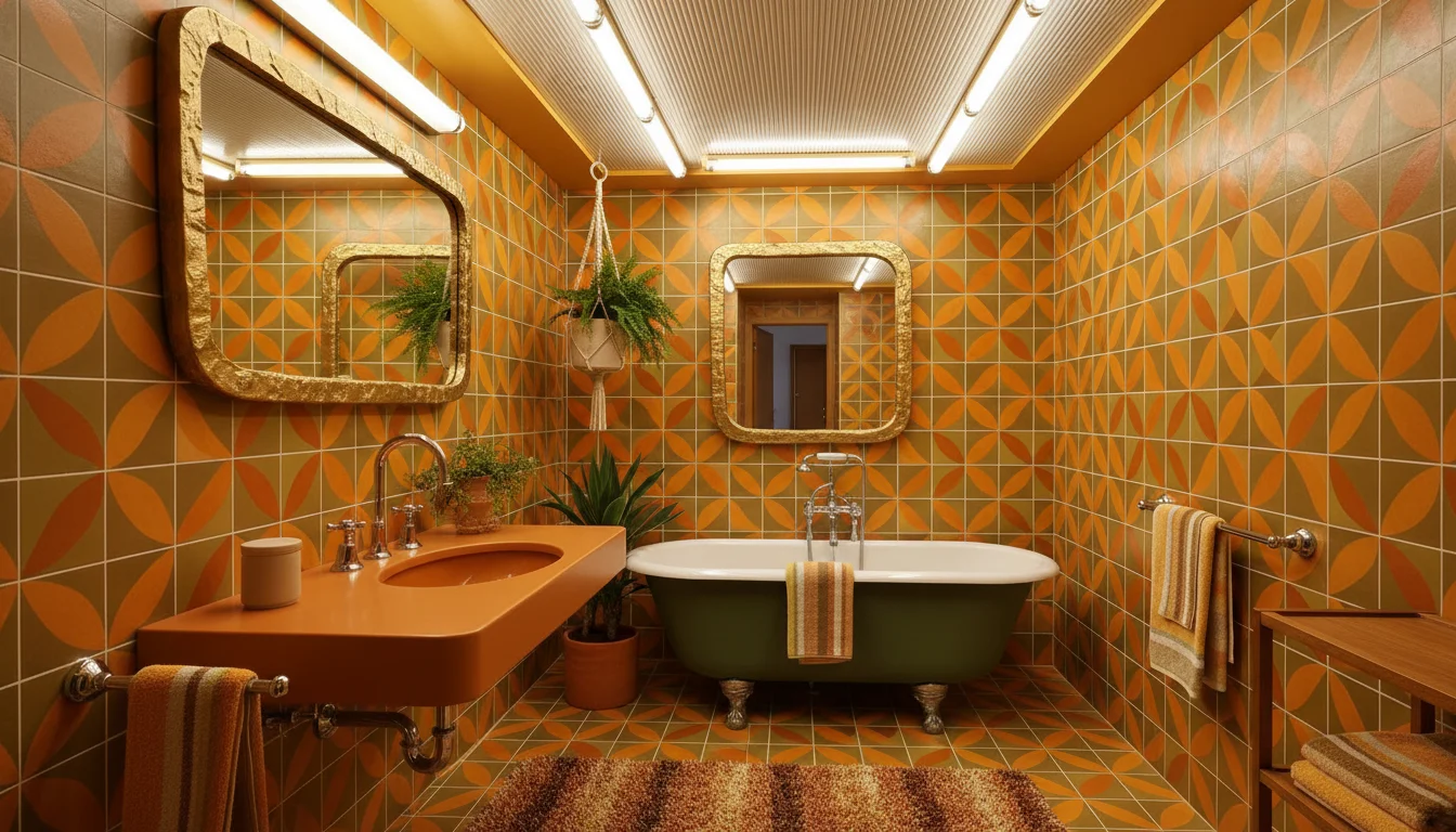 21 Groovy Tiles and Funky Fixtures for a 70s Bathroom Revival