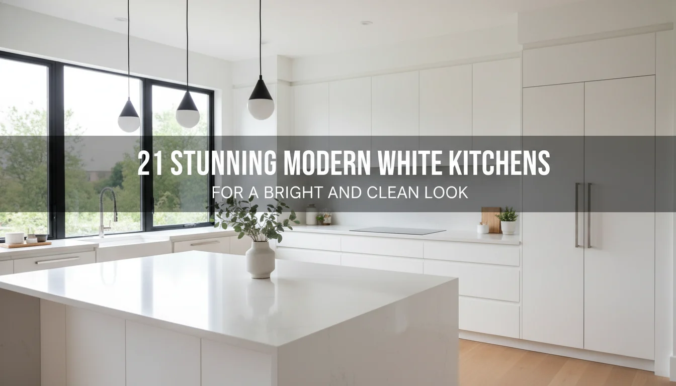 21 Stunning Modern White Kitchens for a Bright and Clean Look