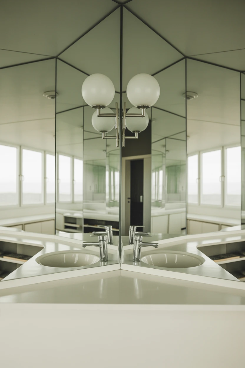 Create the Illusion of Space with a Full-Wall Mirror