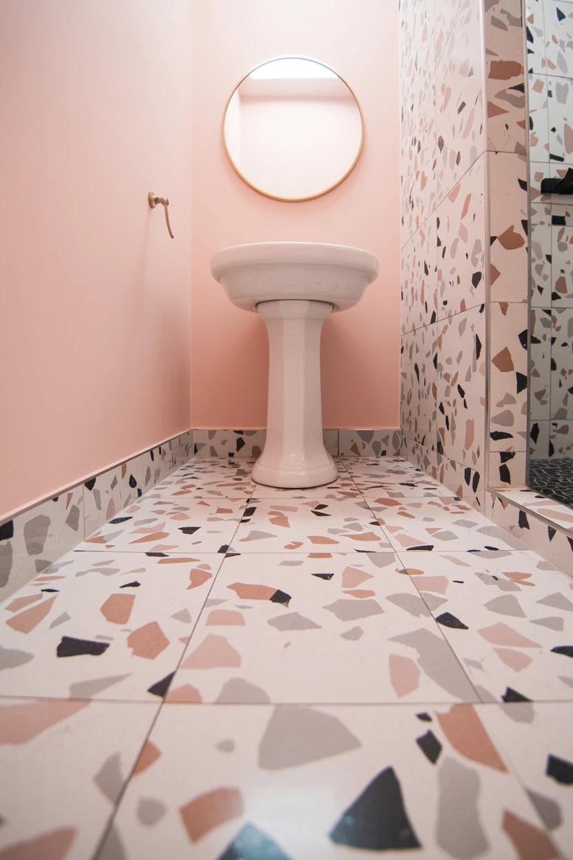 Ground the Room with Graphic Terrazzo Flooring
