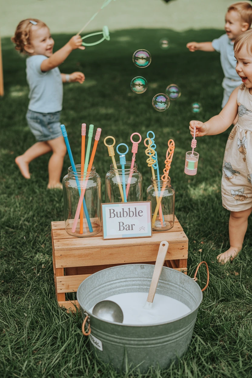 A Bubble Bar Station for Outdoor Fun