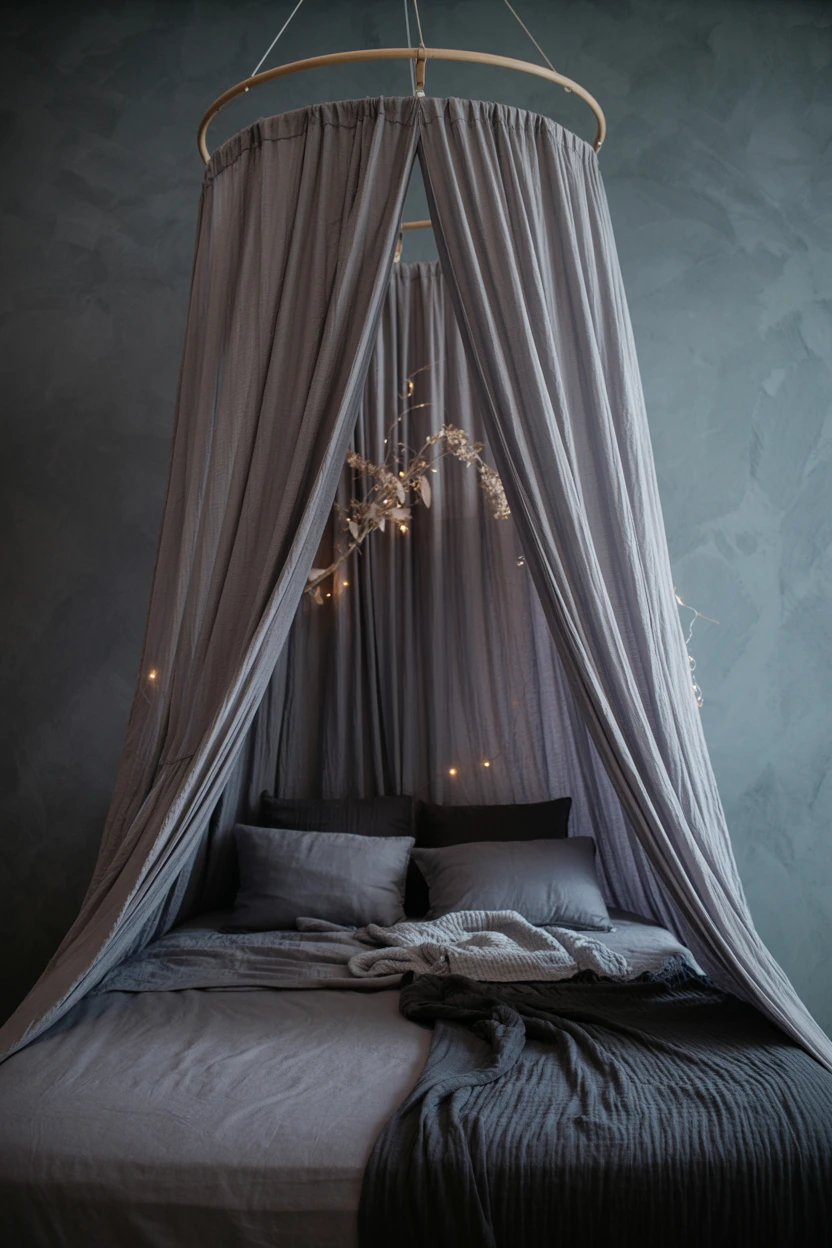 Sheer Bed Canopy for a Dreamy Effect