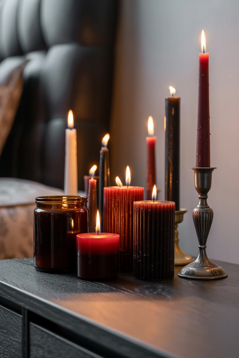 A Collection of Mismatched Candles