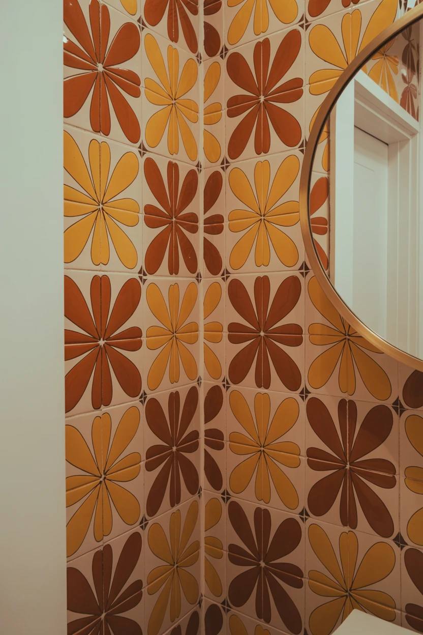 Bold Floral Patterned Tiles