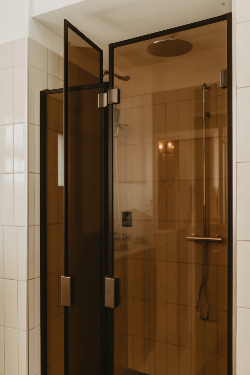 Smoked Glass Shower Screen